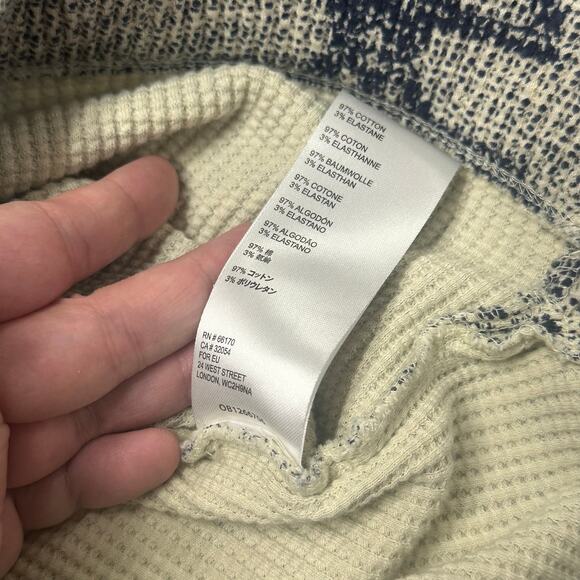 Anthropologie Pilcro Multicolor Womens XL Aztec V-Neck Thermal Sweater Geometric - Picture 9 of 11